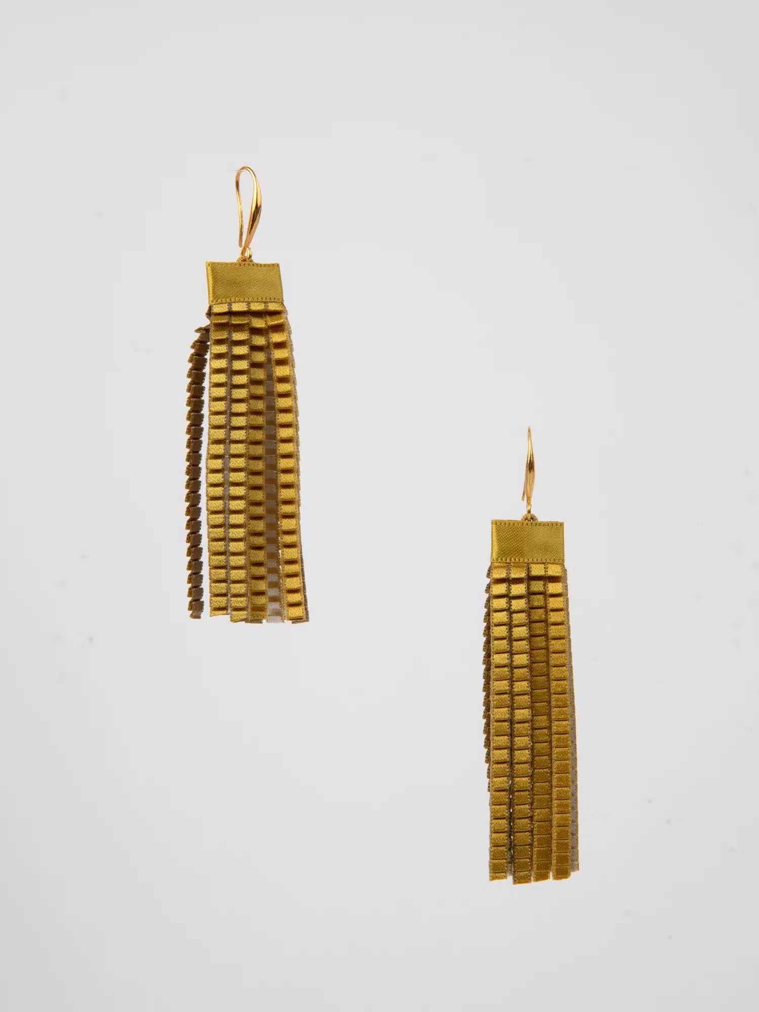 Gold Strand Earrings | The Nancy Smillie Shop - Art, Jewellery & Designer Gifts Glasgow Scotland