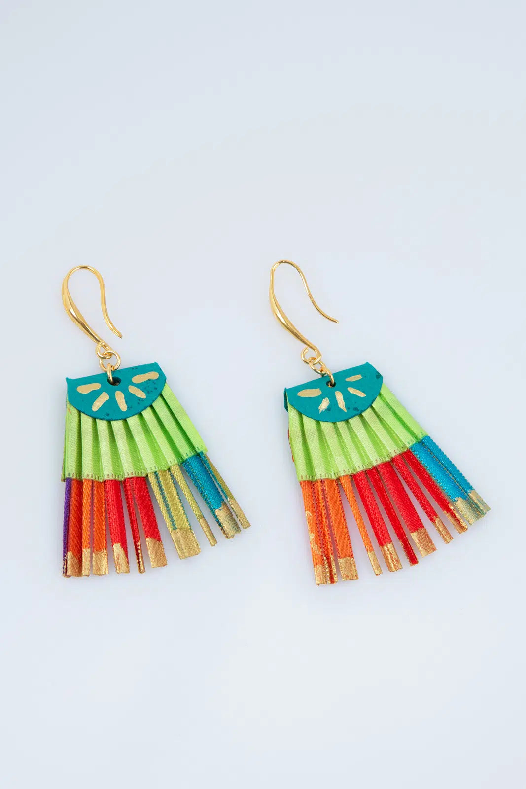 Multicolour Scallop Earrings | The Nancy Smillie Shop - Art, Jewellery & Designer Gifts Glasgow Scotland