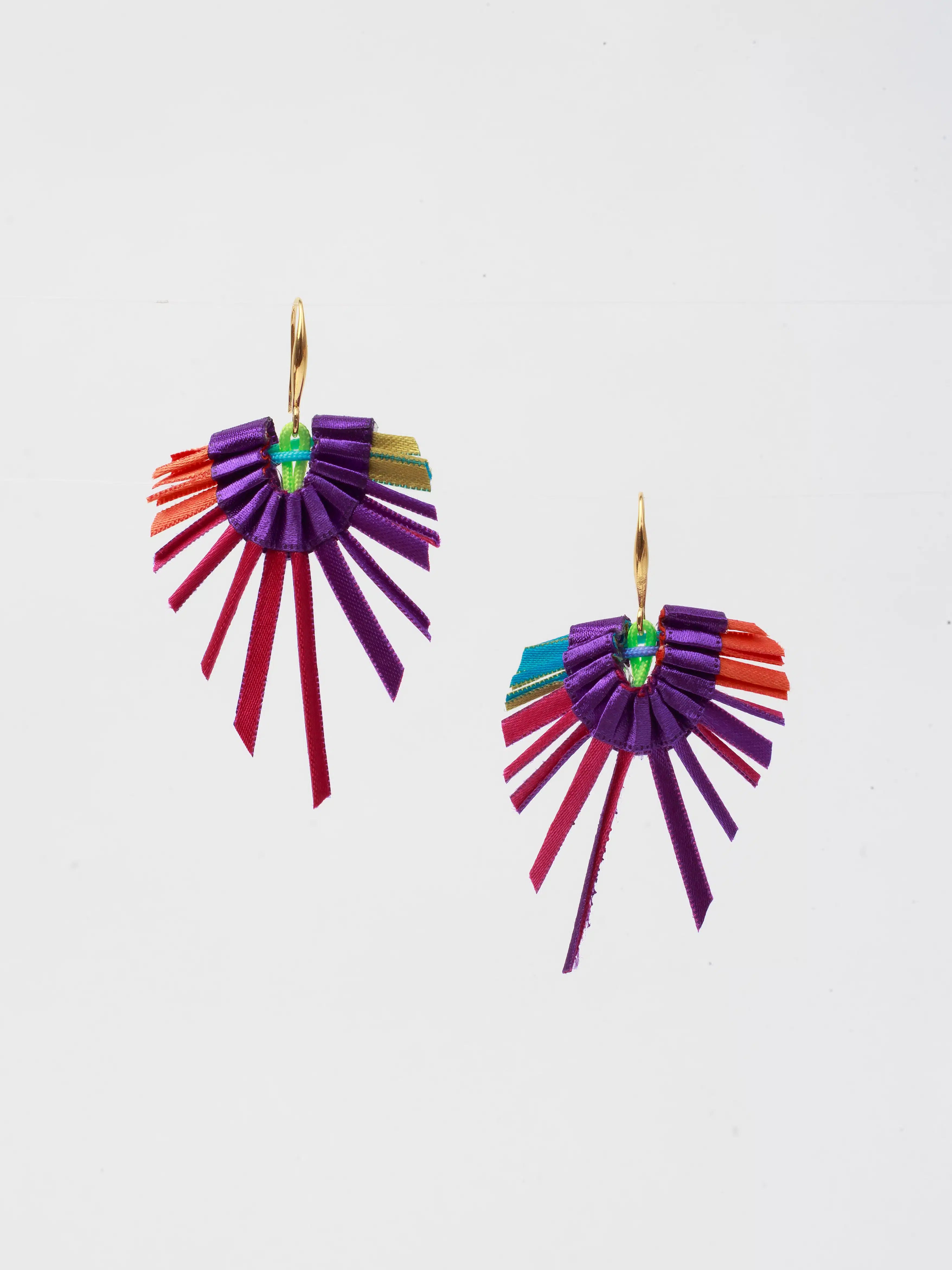 Multicolour Kite Earrings | The Nancy Smillie Shop - Art, Jewellery & Designer Gifts Glasgow Scotland