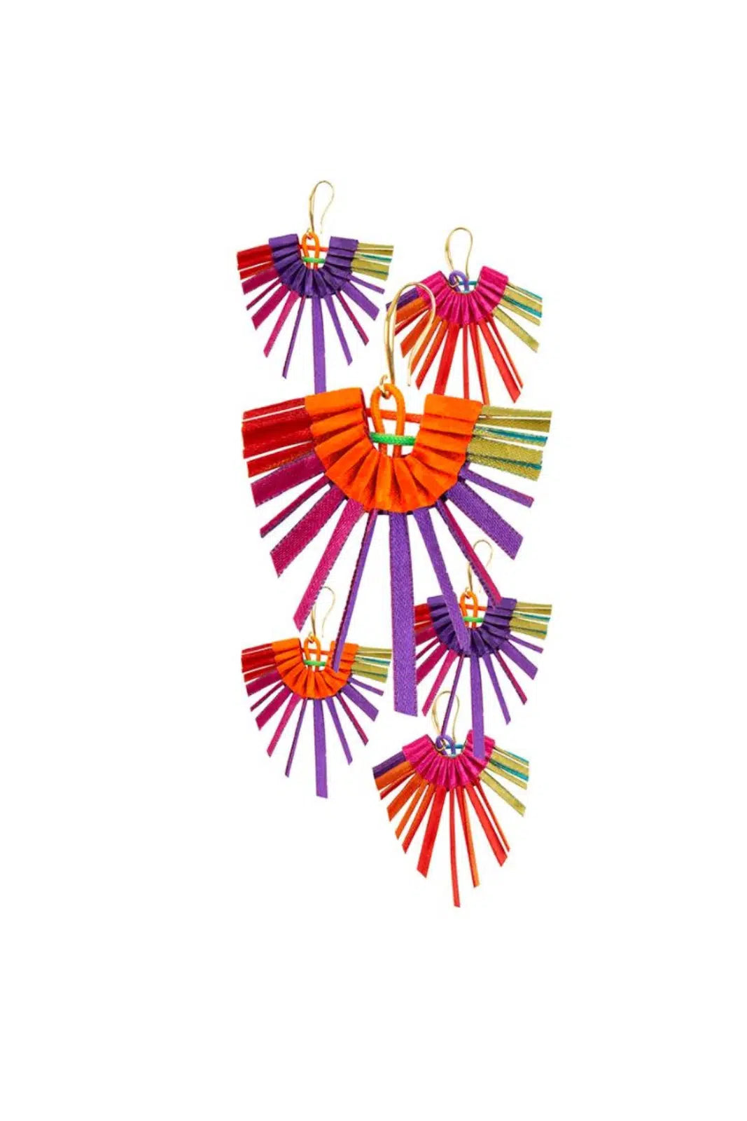 Multicolour Kite Earrings | The Nancy Smillie Shop - Art, Jewellery & Designer Gifts Glasgow Scotland