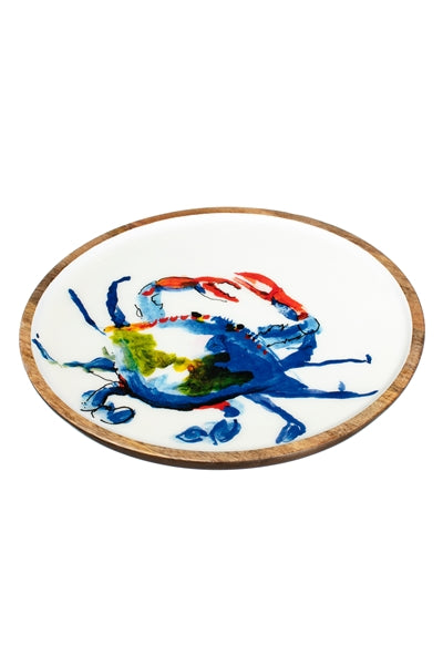 Blue crab 30cm platter