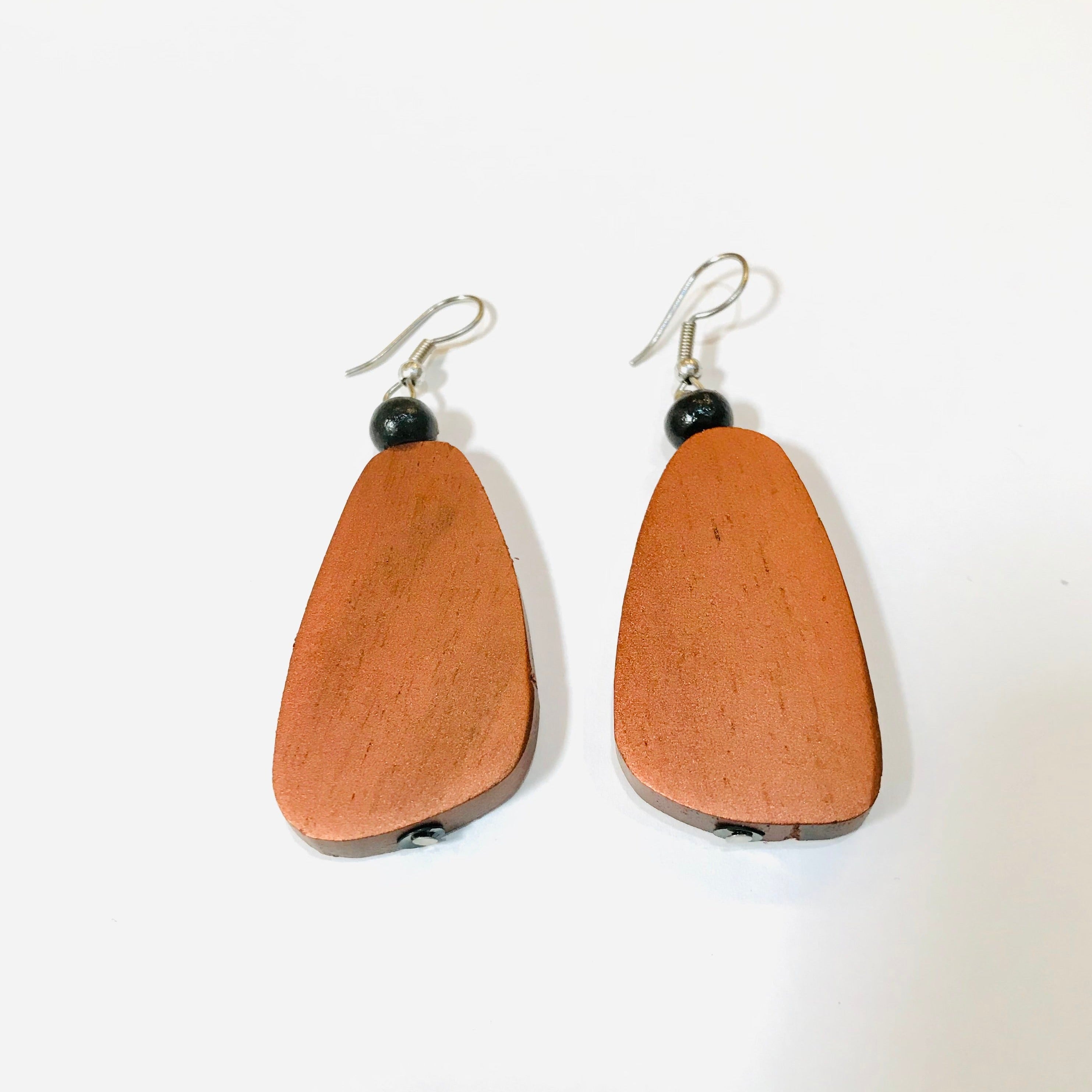 Wooden Pebble Earrings - The Nancy Smillie Shop - Art, Jewellery & Designer Gifts Glasgow