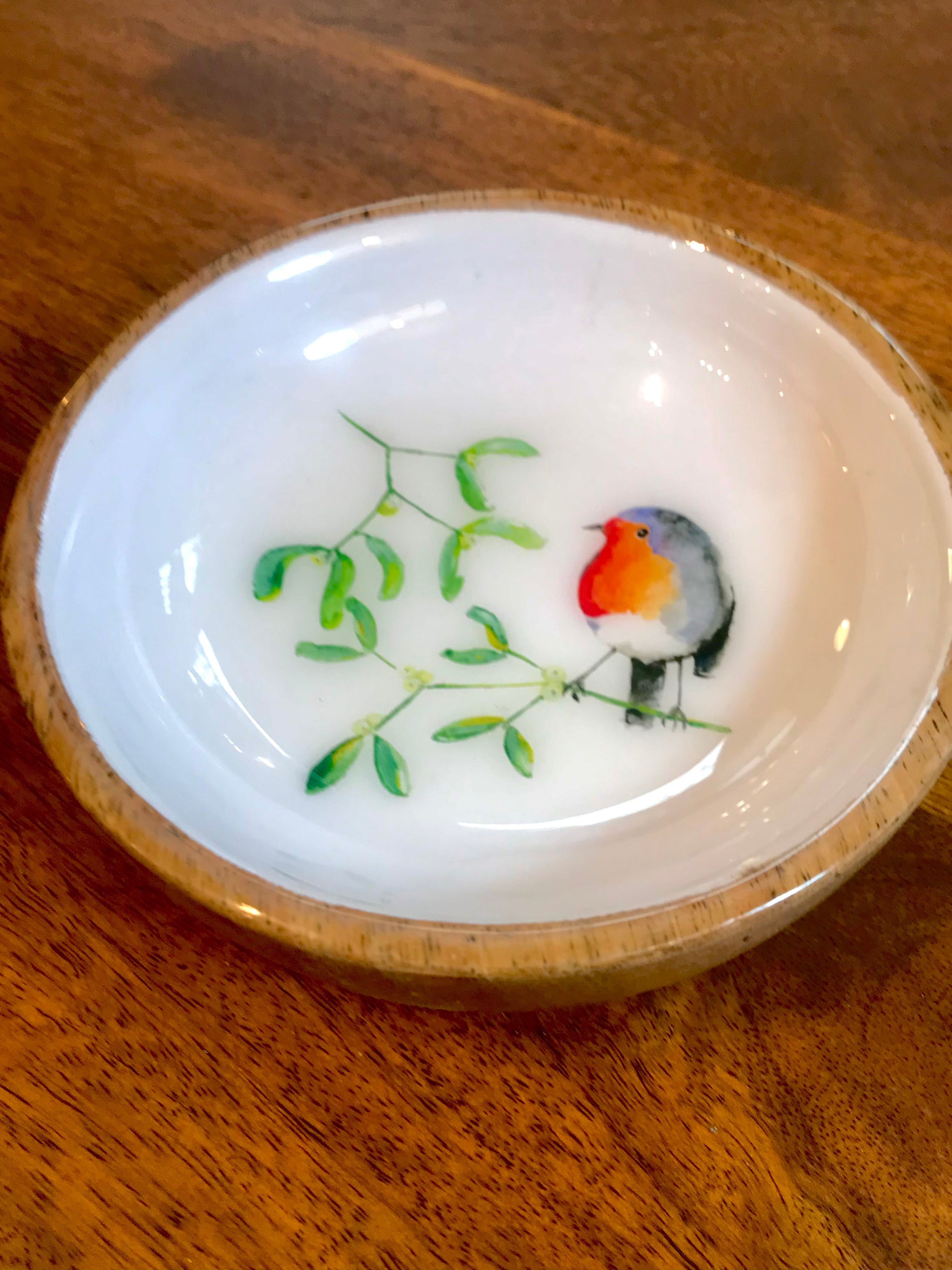 13cm Robin Bowl - The Nancy Smillie Shop - Art, Jewellery & Designer Gifts Glasgow