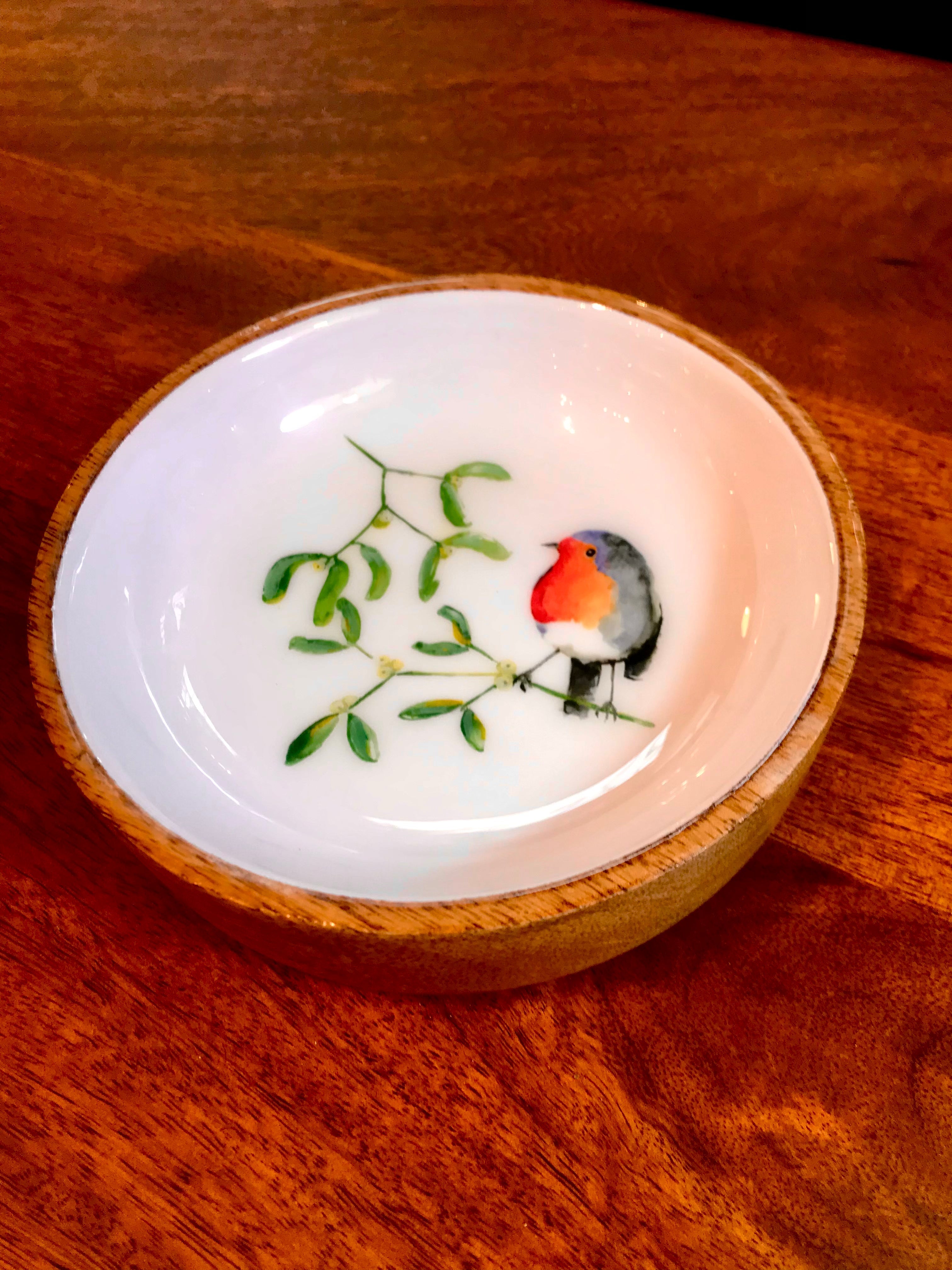 15cm Robin Bowl - The Nancy Smillie Shop - Art, Jewellery & Designer Gifts Glasgow