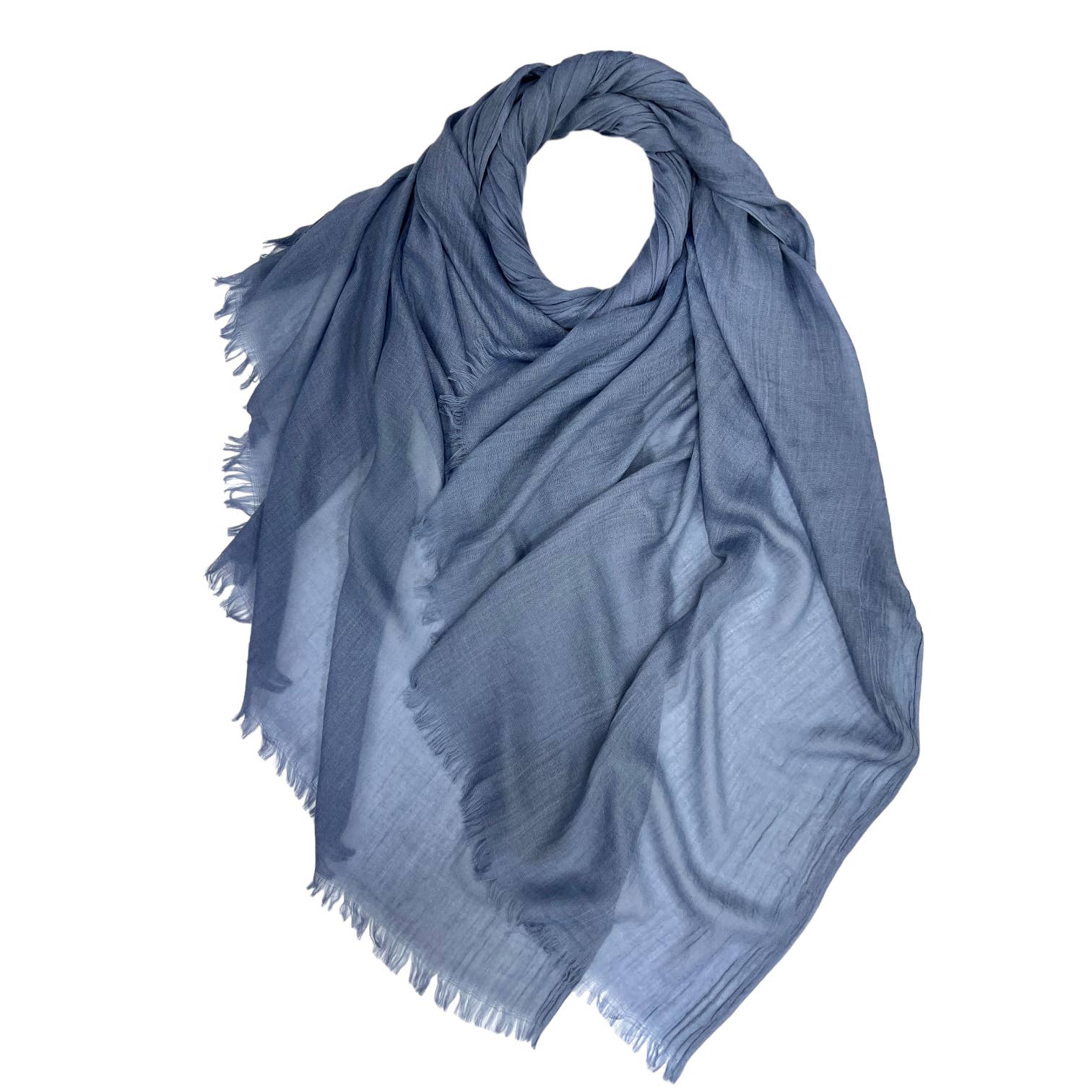 Classic plain cotton blend scarf finished with fringes: Lavender - The Nancy Smillie Shop - Art, Jewellery & Designer Gifts Glasgow