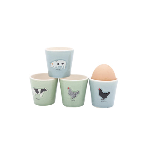 bailey and friends set of 4 egg cups | The Nancy Smillie Shop - Art, Jewellery & Designer Gifts Glasgow Scotland