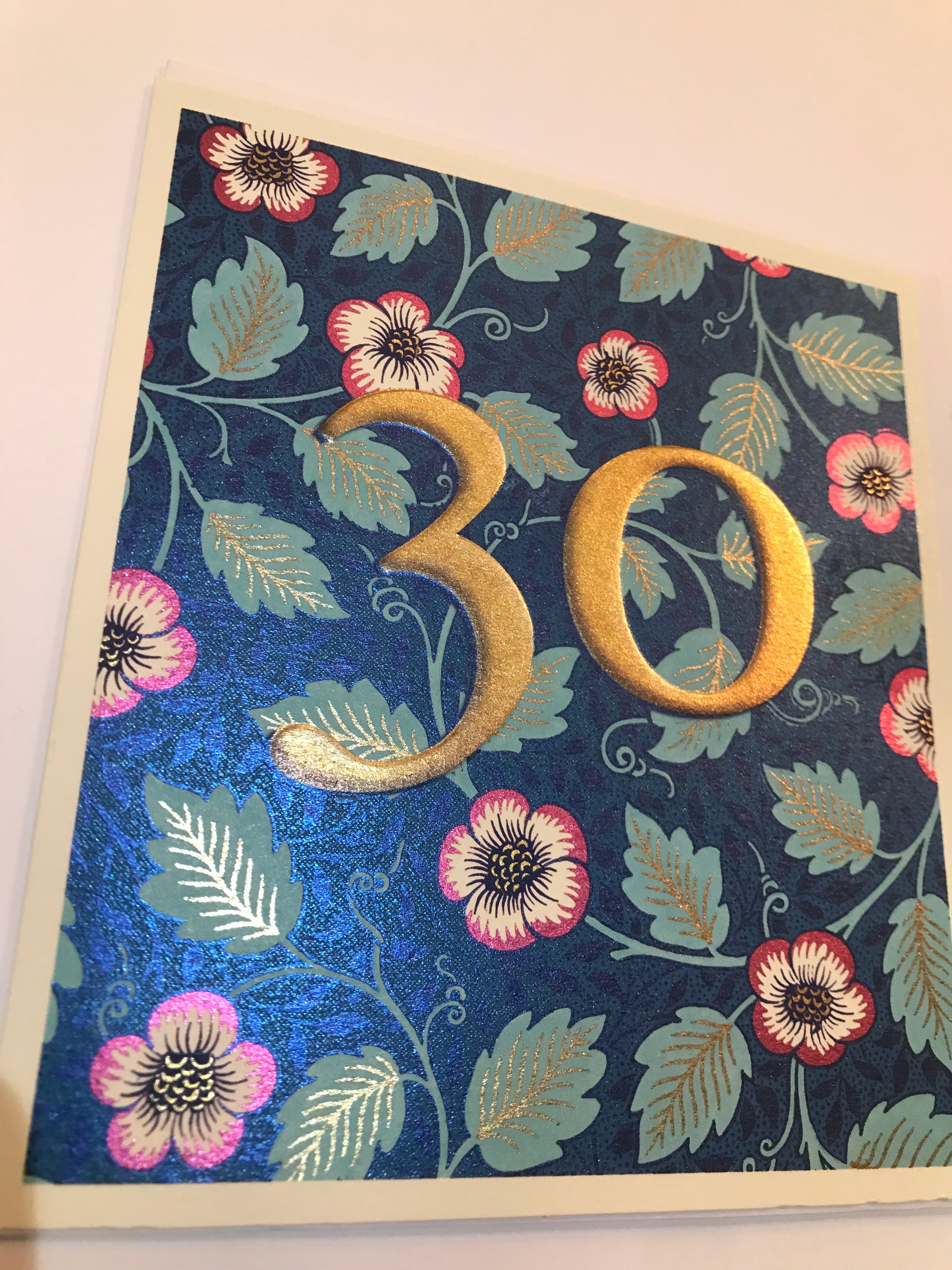 30th Birthday Card | The Nancy Smillie Shop - Art, Jewellery & Designer Gifts Glasgow Scotland