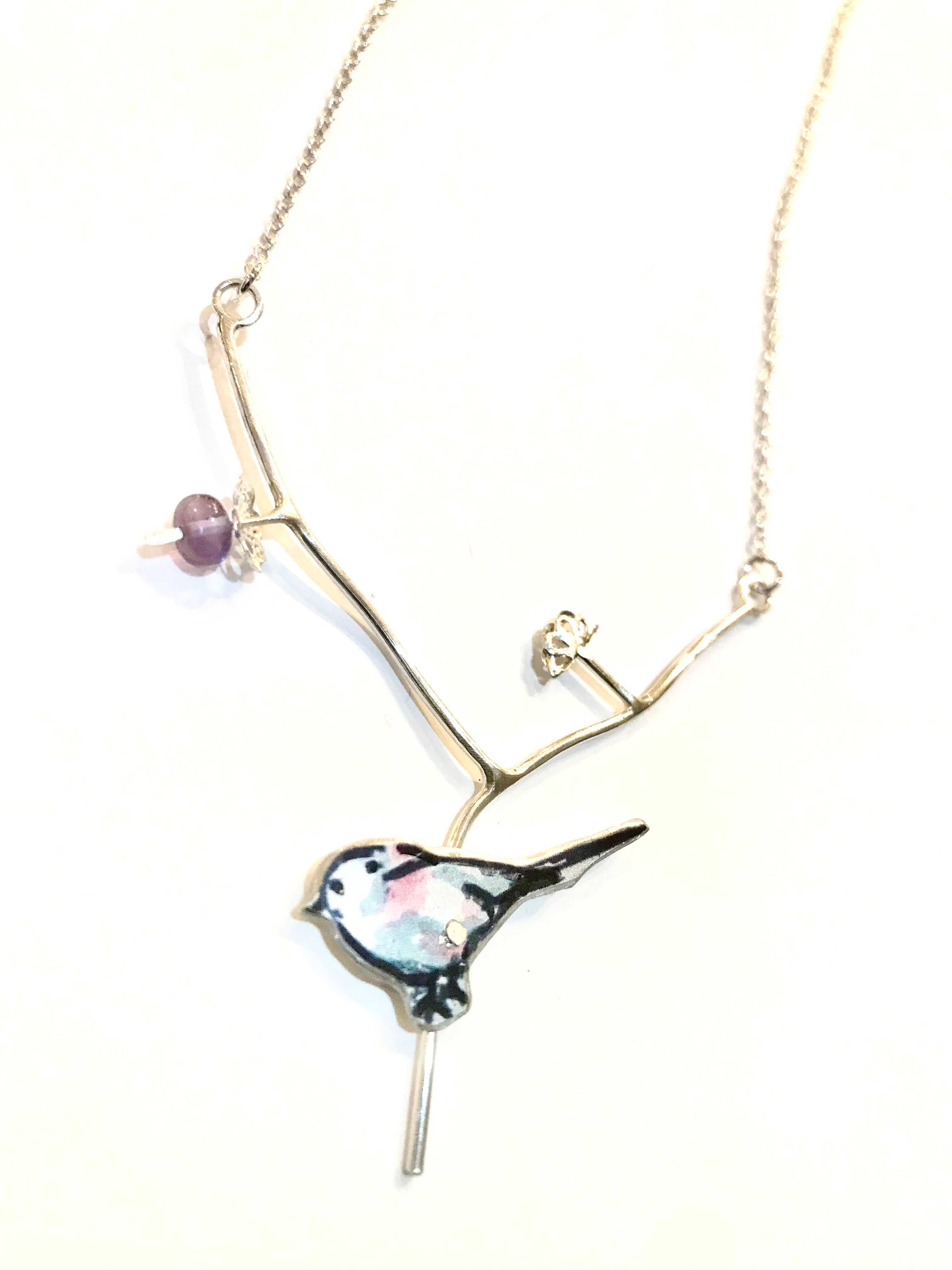 Long Tailed Tit Necklace