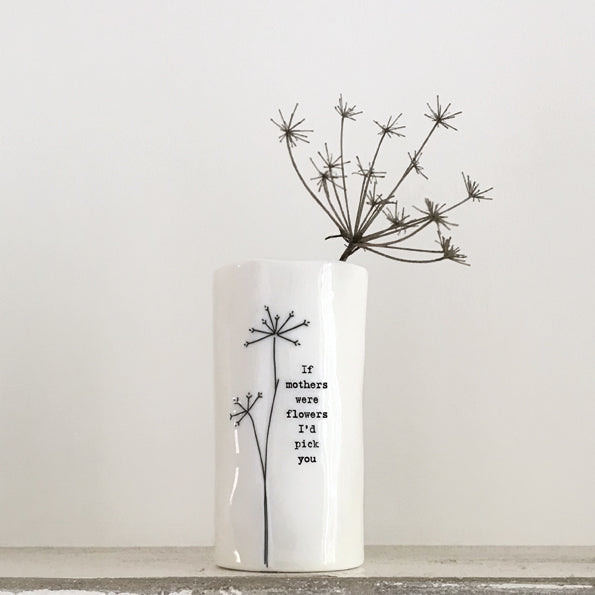 'If Mothers' Porcelain Vase