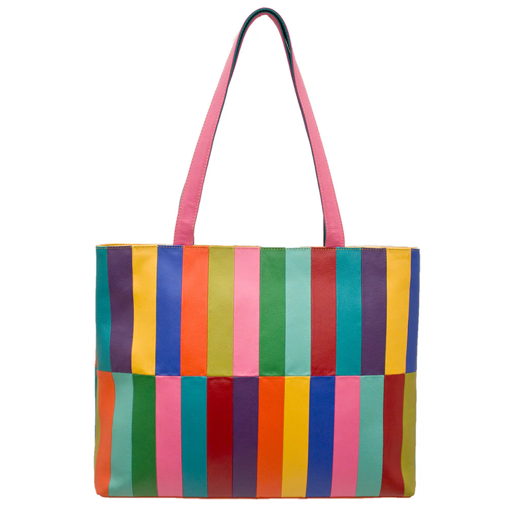 Bolso grande tipo shopper arcoiris