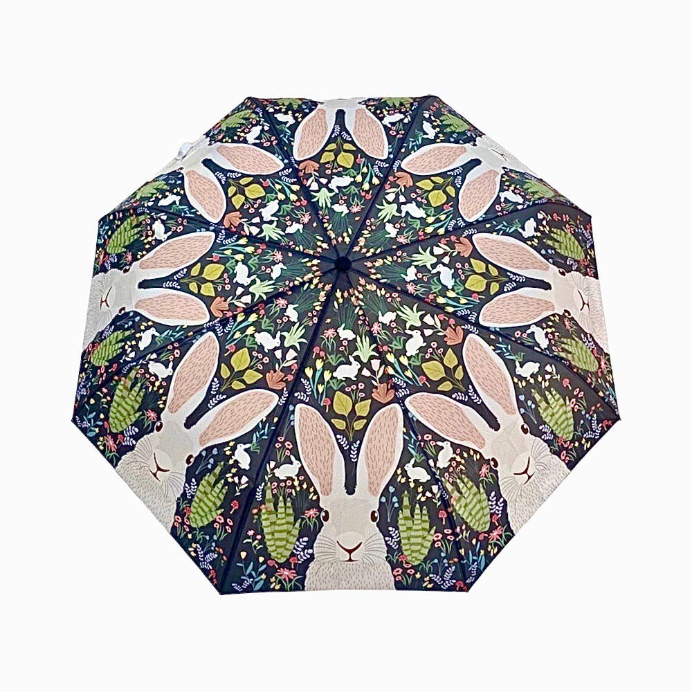 Garden of Bunny Rabbits Umbrella | The Nancy Smillie Shop - Art, Jewellery & Designer Gifts Glasgow Scotland