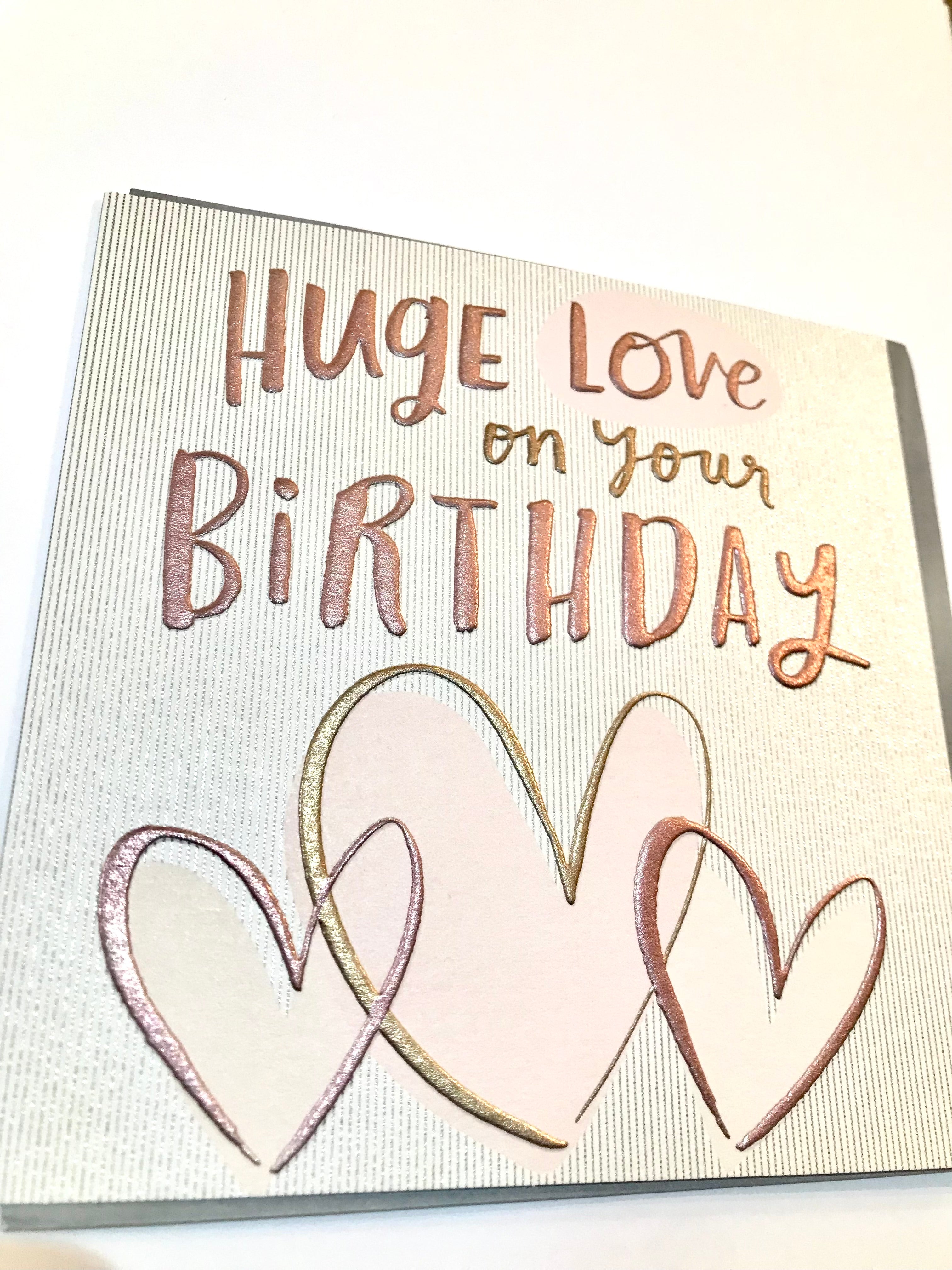 Huge Love on your Birthday Card | The Nancy Smillie Shop - Art, Jewellery & Designer Gifts Glasgow Scotland