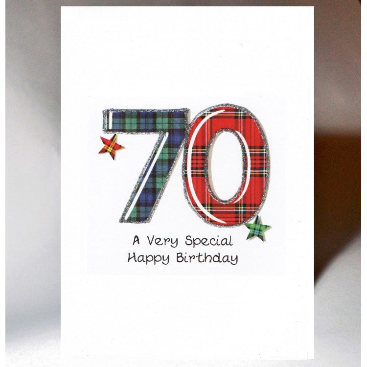 70th Birthday Card - The Nancy Smillie Shop - Art, Jewellery & Designer Gifts Glasgow