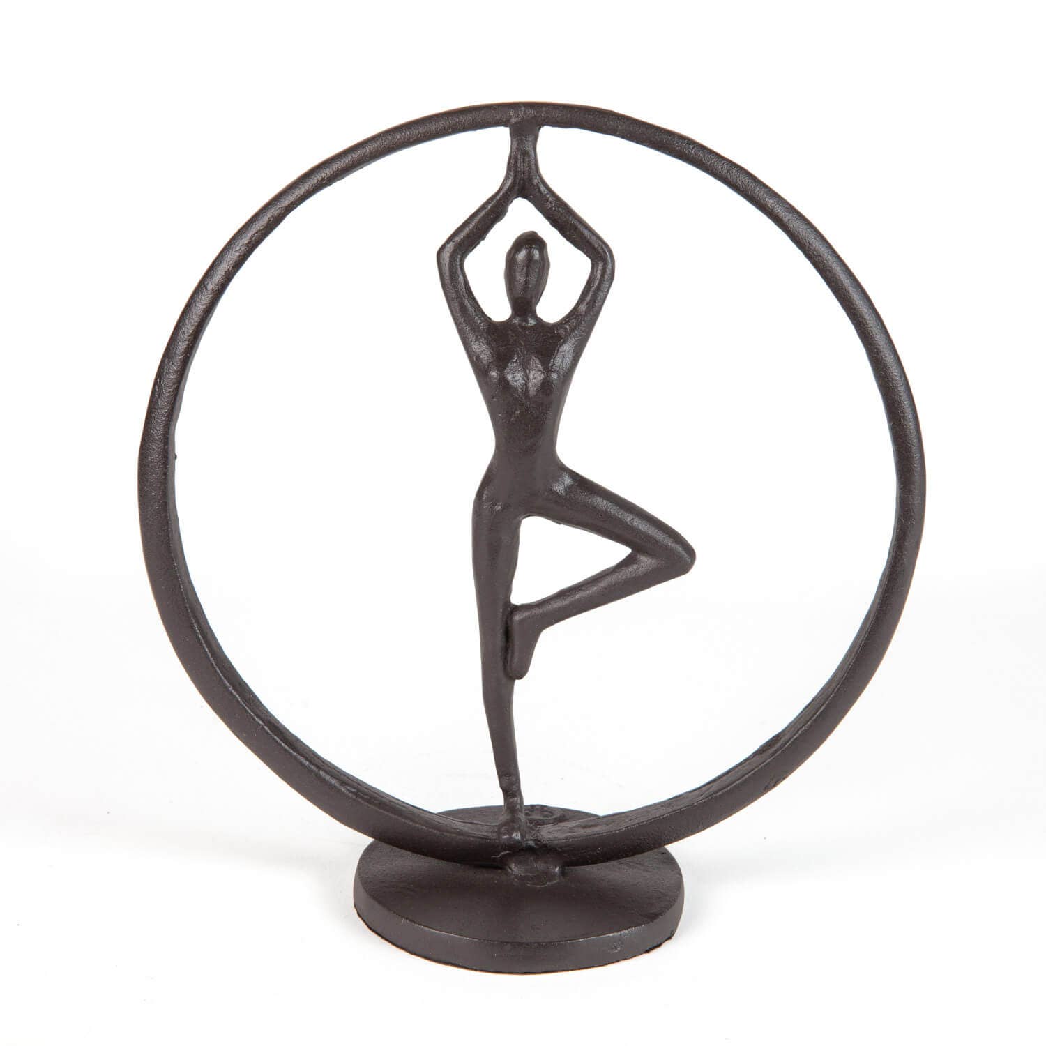 Yoga Tree Circle Cast Iron Sculpture | The Nancy Smillie Shop - Art, Jewellery & Designer Gifts Glasgow Scotland