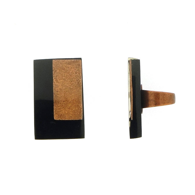 Copper rectangular ring