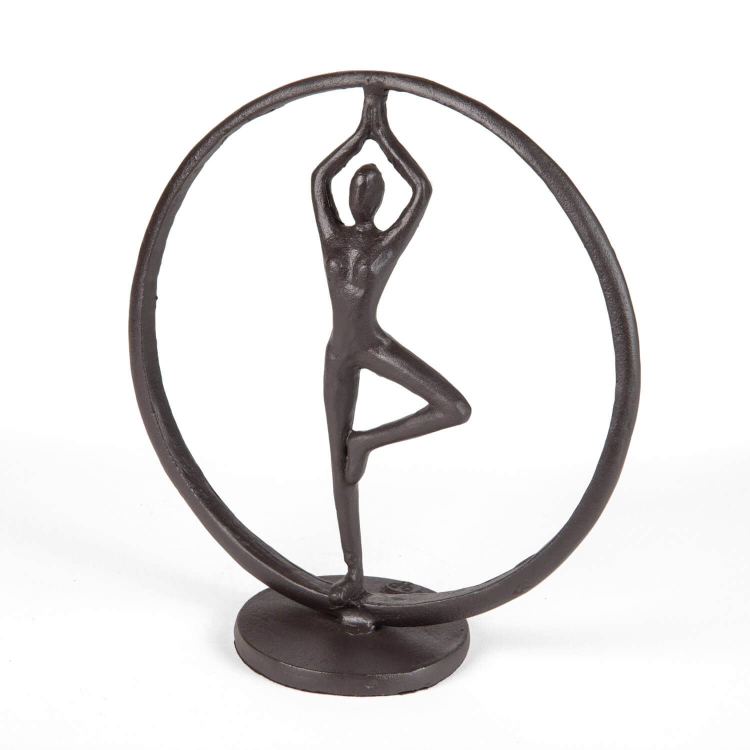 Yoga Tree Circle Cast Iron Sculpture | The Nancy Smillie Shop - Art, Jewellery & Designer Gifts Glasgow Scotland