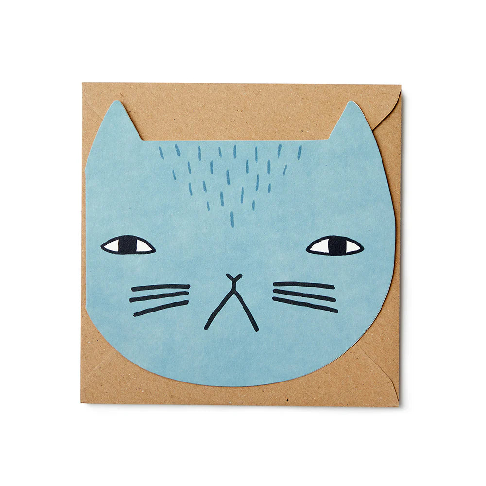 cat cut out card