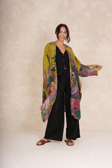 Crane Olive Grande Kimono