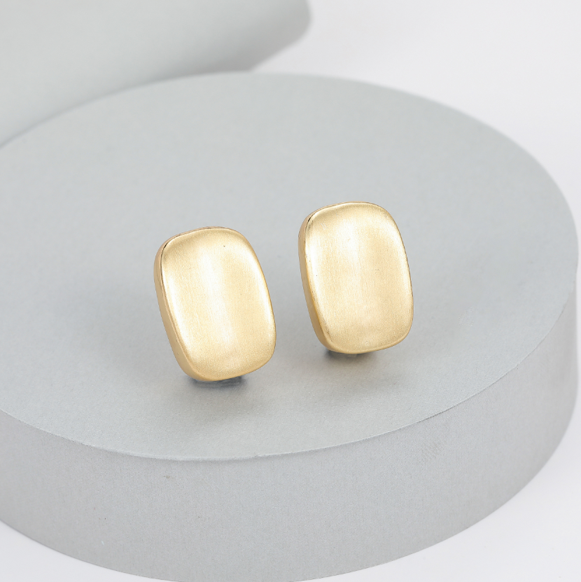 Gold Disc Earrings | The Nancy Smillie Shop - Art, Jewellery & Designer Gifts Glasgow Scotland