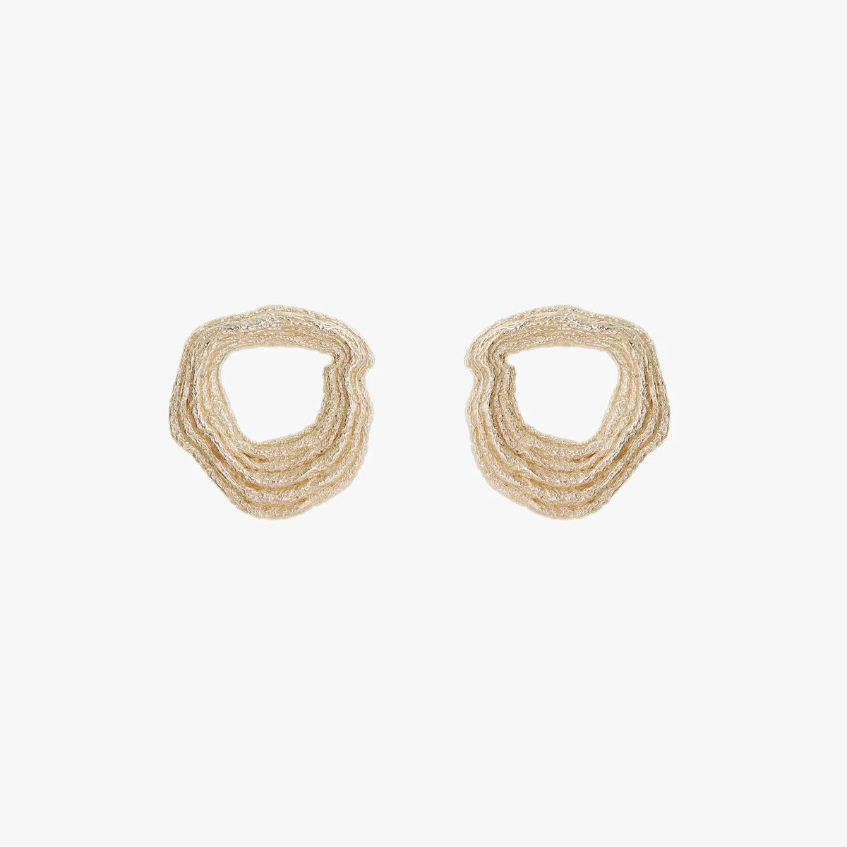 Dusk Earrings Gold | The Nancy Smillie Shop - Art, Jewellery & Designer Gifts Glasgow Scotland