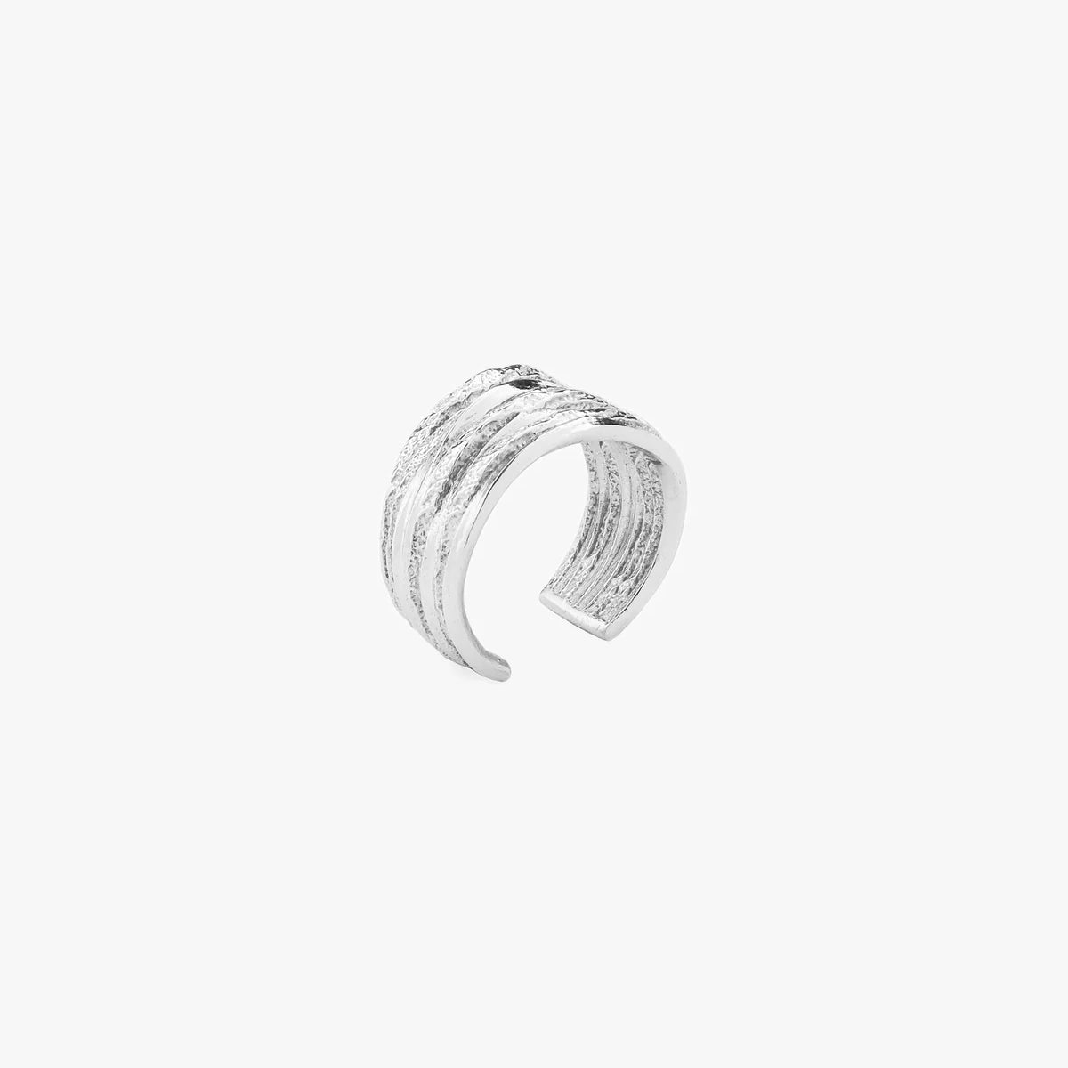 Spiral Ear Cuff Silver