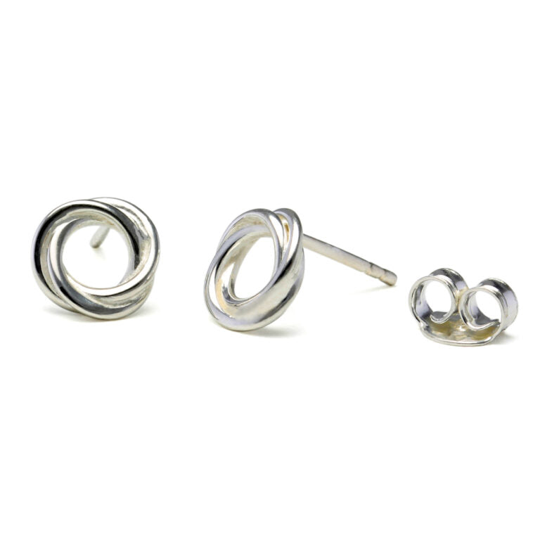 Silver Circular Studs