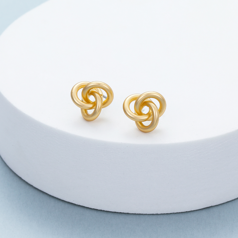 Gold Nest Studs | The Nancy Smillie Shop - Art, Jewellery & Designer Gifts Glasgow Scotland