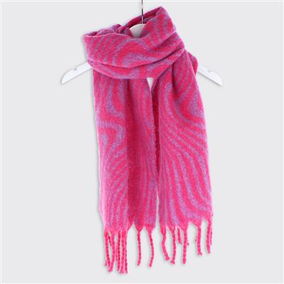 Blanket Scarf-PINK | The Nancy Smillie Shop - Art, Jewellery & Designer Gifts Glasgow Scotland