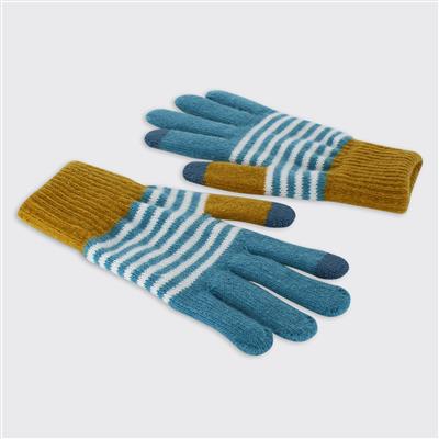 Men's Gloves Blue/ Ochre