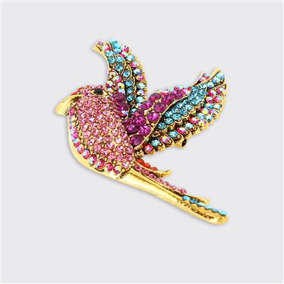 Pink Kingfisher Brooch | The Nancy Smillie Shop - Art, Jewellery & Designer Gifts Glasgow Scotland