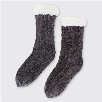 Grey Thick Socks | The Nancy Smillie Shop - Art, Jewellery & Designer Gifts Glasgow Scotland