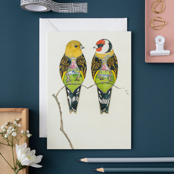 Goldfinches Card | The Nancy Smillie Shop - Art, Jewellery & Designer Gifts Glasgow Scotland