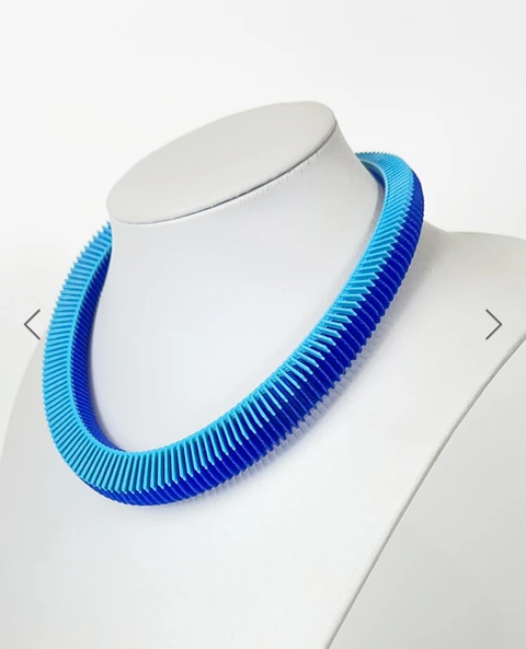 Sky on Sapphire Helix 18 Necklace - The Nancy Smillie Shop - Art, Jewellery & Designer Gifts Glasgow