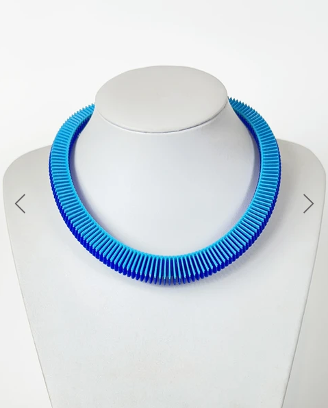 Sky on Sapphire Helix 18 Necklace - The Nancy Smillie Shop - Art, Jewellery & Designer Gifts Glasgow