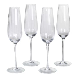 Ribbed Champagne Glass | The Nancy Smillie Shop - Art, Jewellery & Designer Gifts Glasgow Scotland