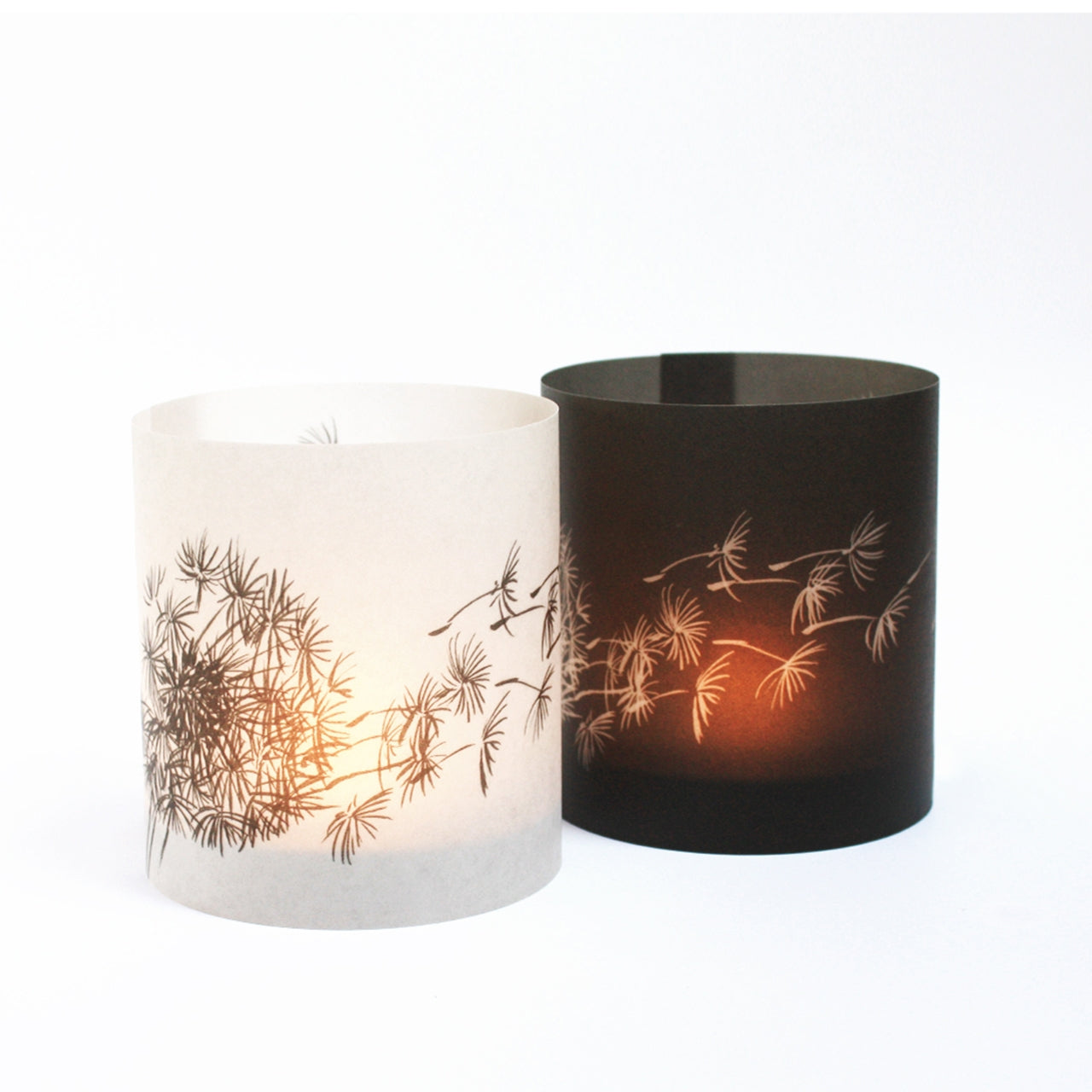 4 Dandelion Sleeves for tea-light or Candle | The Nancy Smillie Shop - Art, Jewellery & Designer Gifts Glasgow Scotland