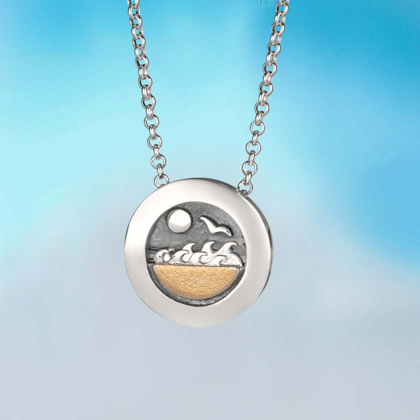 Making Waves Pendant | The Nancy Smillie Shop - Art, Jewellery & Designer Gifts Glasgow Scotland