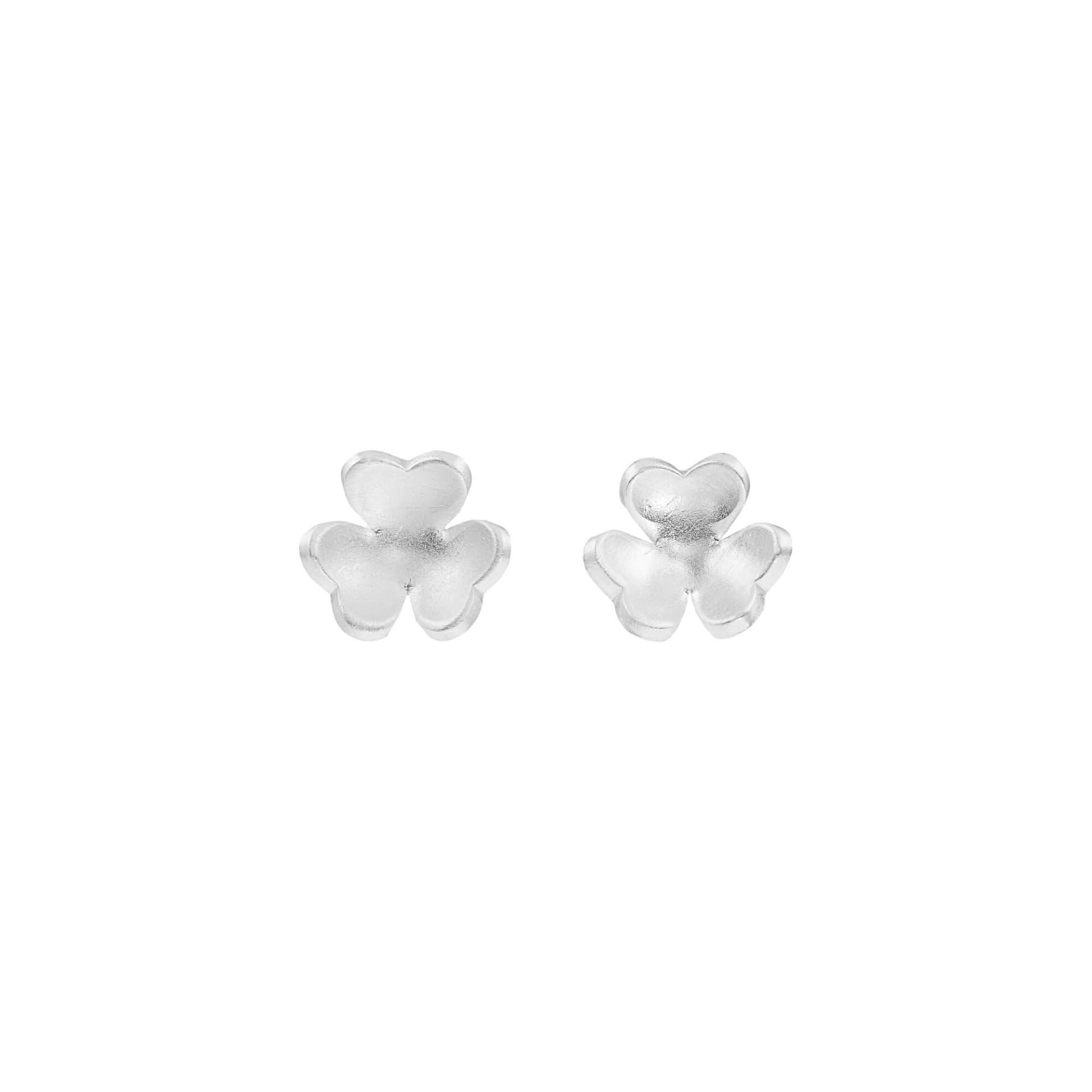 Silver Flower Shape Earrings