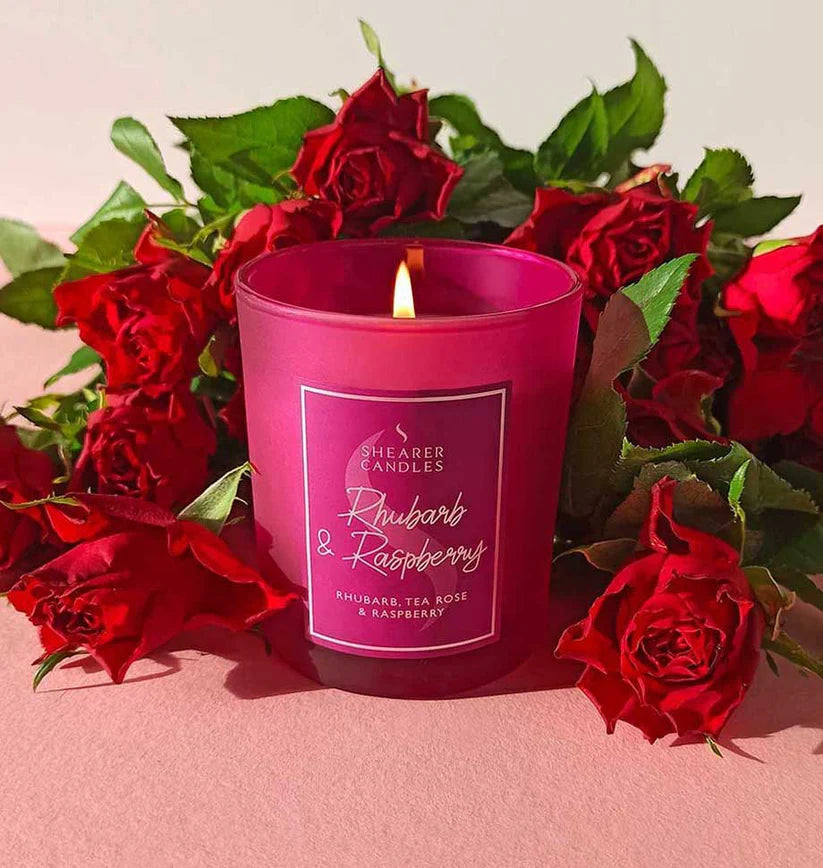 Rhubarb and Raspberry Jar Candle | The Nancy Smillie Shop - Art, Jewellery & Designer Gifts Glasgow Scotland