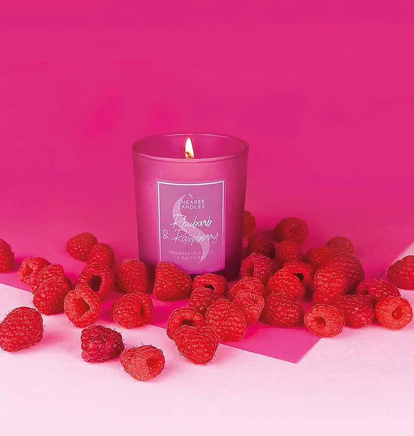 Rhubarb and Raspberry Jar Candle | The Nancy Smillie Shop - Art, Jewellery & Designer Gifts Glasgow Scotland