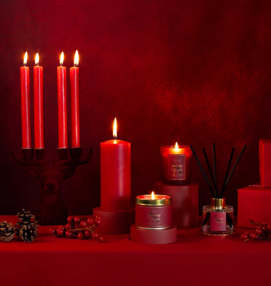 Cranberry and Ginger Jar Candle | The Nancy Smillie Shop - Art, Jewellery & Designer Gifts Glasgow Scotland