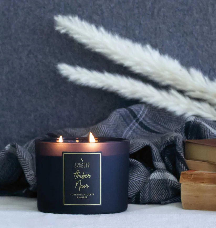 Amber Noir Three Wick Candle | The Nancy Smillie Shop - Art, Jewellery & Designer Gifts Glasgow Scotland