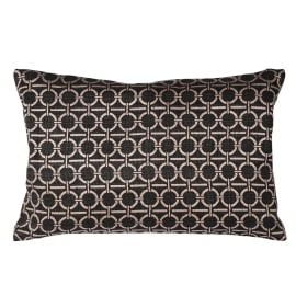 Black Circle Cushion Cover | The Nancy Smillie Shop - Art, Jewellery & Designer Gifts Glasgow Scotland