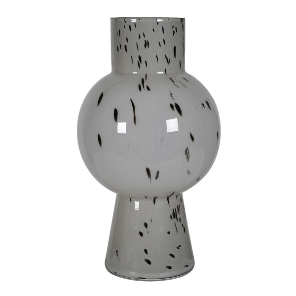 Grey Black Speckle Vase