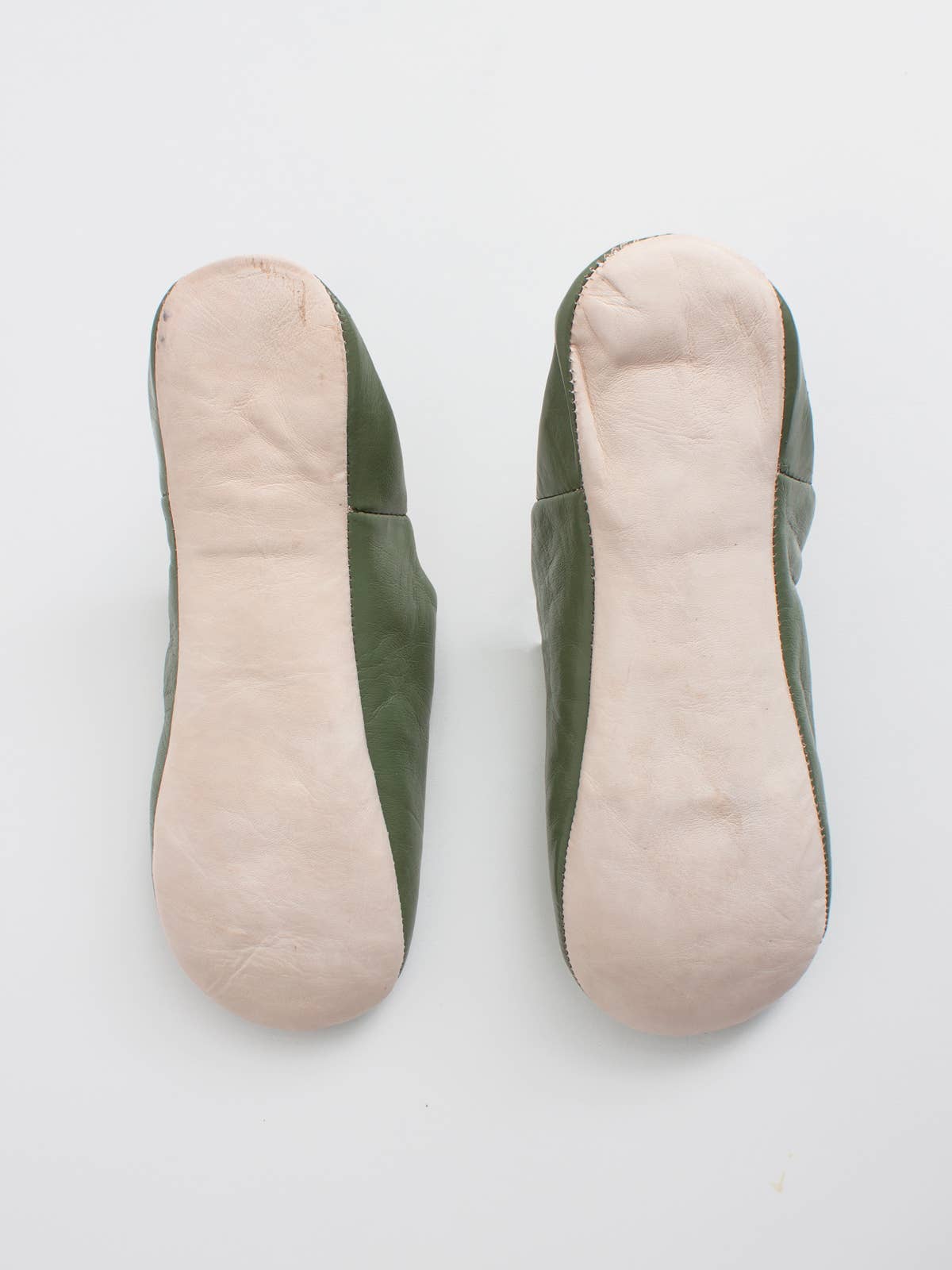 Moroccan Men's Babouche Slippers, Olive: Medium | The Nancy Smillie Shop - Art, Jewellery & Designer Gifts Glasgow Scotland