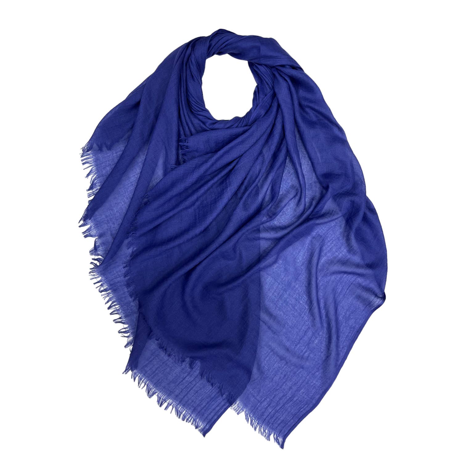 Classic plain cotton blend scarf finished with fringes: Lavender - The Nancy Smillie Shop - Art, Jewellery & Designer Gifts Glasgow