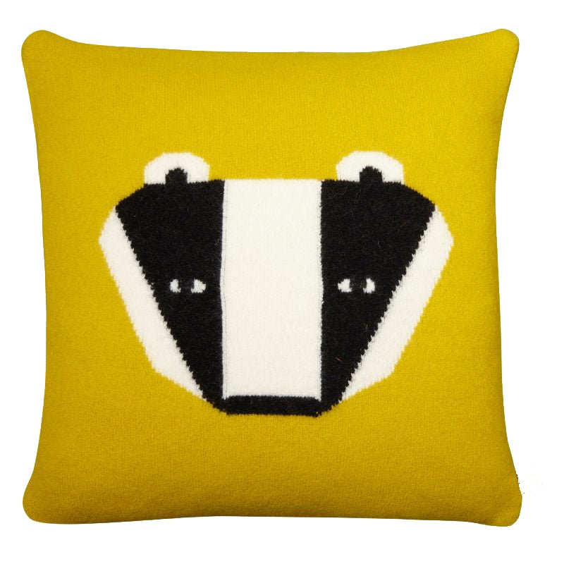 Badger Cushion - The Nancy Smillie Shop - Art, Jewellery & Designer Gifts Glasgow