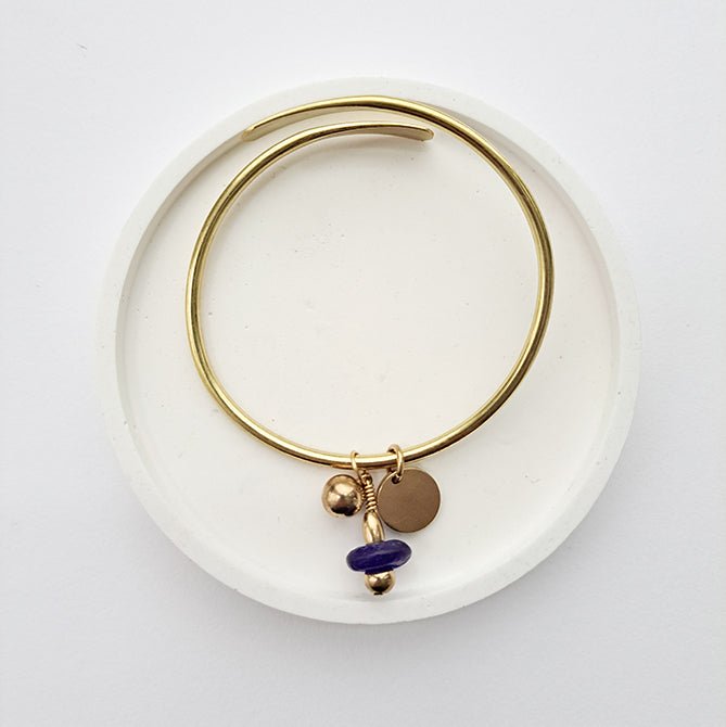 Bangle with Blue Stone - The Nancy Smillie Shop - Art, Jewellery & Designer Gifts Glasgow