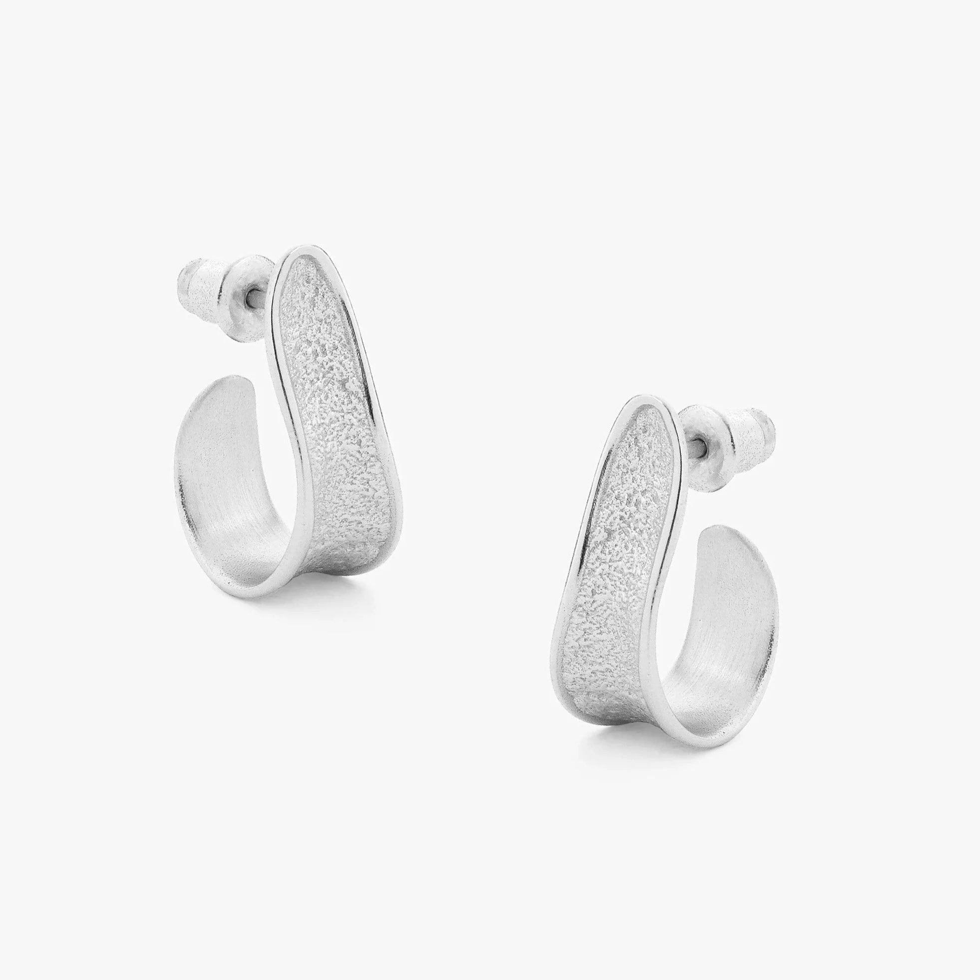 Bask Earrings Silver - The Nancy Smillie Shop - Art, Jewellery & Designer Gifts Glasgow