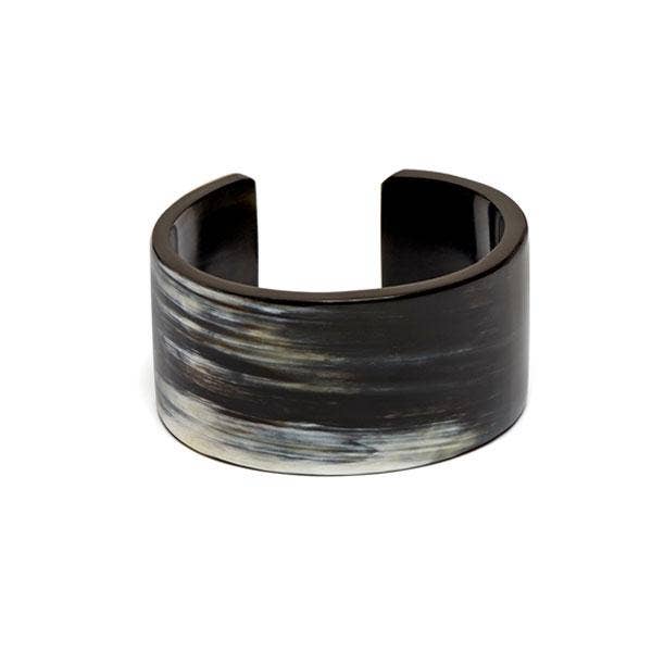 Buffalo horn cuff - Black natural | The Nancy Smillie Shop - Art, Jewellery & Designer Gifts Glasgow Scotland